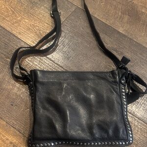 Black Studded Crossbody Bag
